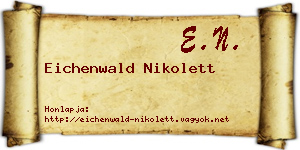Eichenwald Nikolett névjegykártya